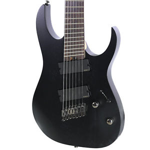 Brand New Ibanez RG Iron Label RGIM7MH Multi Scale Weathered Black Guitar