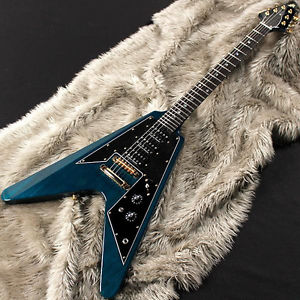 Killer KG-TRIUMPH V Marine Blue, Flying V type electric guitar, MIJ, y1227