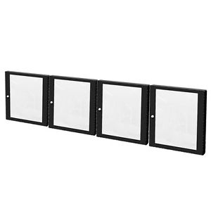 Four Pack Penn-Elcom R8450-12 Glass Door 12 Space (12RU)