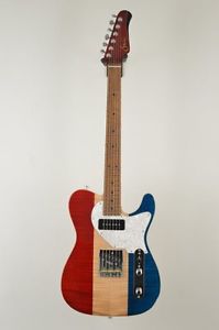 Suhr Custom Classic T Red White Blue Tele Roasted Maple Buck Owens flavor