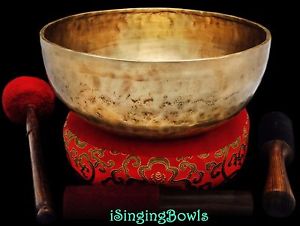New Tibetan Singing Bowl: Jambati 11 1/4" Diameter, Contemporary, G2 & D4. VIDEO