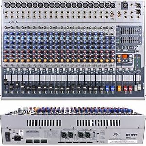 PEAVEY XR1220P 20 Channel 1200w Feedback Ferret Auto GEQ FX Audio Mixer