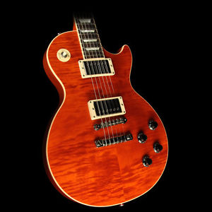 Used 2012 Gibson Custom Shop Les Paul Standard Electric Guitar Trans Orange