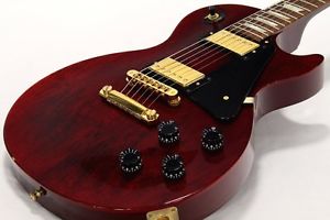 Gibson Les Paul Studio Wine Red Gold Hardware Used From Japan #A88