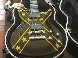 Washburn Custom Shop USA Electric Guitar Rebel slime carved top