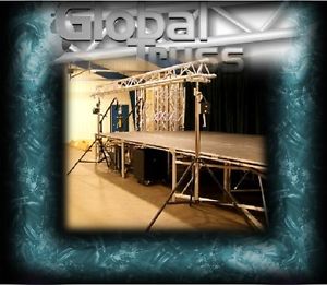 Global Truss ST132 Stand Pkg w/ 16.8' Triangle Truss! Great DJ Set Up!