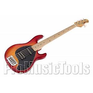 Music Man USA Stingray 5 HS CB - Cherry Burst MN - demo *NEW* musicman bass