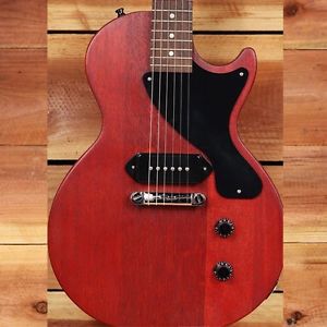 GIBSON LES PAUL JUNIOR Jr Dog Ear P90 PU Faded Cherry Super Clean Guitar! 0452