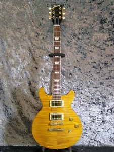 Gibson Les Paul Standard Double Cutaway Plus "Trans Amber" Used  w/ Hard case