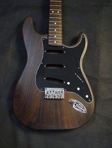 Rosewood Guitar Body / Screw Holes for Hardtail Stratocaster Guitar Bridge