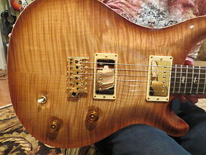 Prs Private Stock Custom 22 Smokey Blonde Flame Brazilian Fret  Curly Maple 2008
