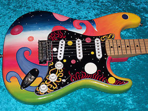 Universe Maple neck Fender Stratocaster Guitar Strat MIM Mexican Mexico pnt USA
