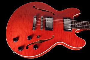 2011 COLLINGS I35 LC SEMI-HOLLOW I-35 w FLAMED MAPLE TOP & BACK ~ FADED CHERRY