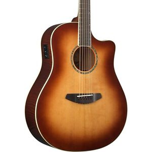 Breedlove Studio Dreadnought Sunburst Solid Top Acoustic Electric Guitar