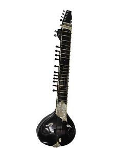 ELECTRIC SITAR WITH FIBER CASE~VILAYAT KHAN STYLE~DESIGNER TUN WOOD~STRINGS SET