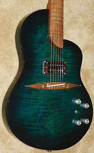 Rick Turner Renaissance RS-6 Deuce*Acoustic-Electric Guitar*Blue-Green Burst*