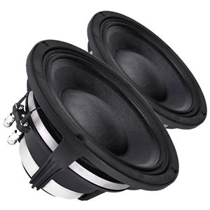 Pair Faital Pro 10HP1020 8ohm Neodymium 10" Woofer Midbass Replacement Speaker
