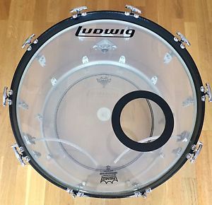 BOMBO LUDWIG CLEAR VISTALITE 22" X 14" AÑOS 70