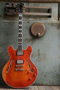 Eastman T59/V - Amber Antique Classic Thinline Electric Guitar w/ OHSC