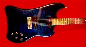 VEILLETTE CITRON "THE SHARK" BARITONE GUITAR  ONLY 15 MADE EXTREMELY RARE BLUE.