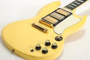 Gibson  SG Custom 3PU Classic White Used From Japan #A145