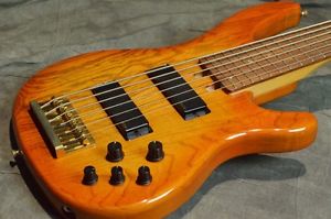 YAMAHA TRB-6II Amber Burst Electric Bass Guitar Free shipping