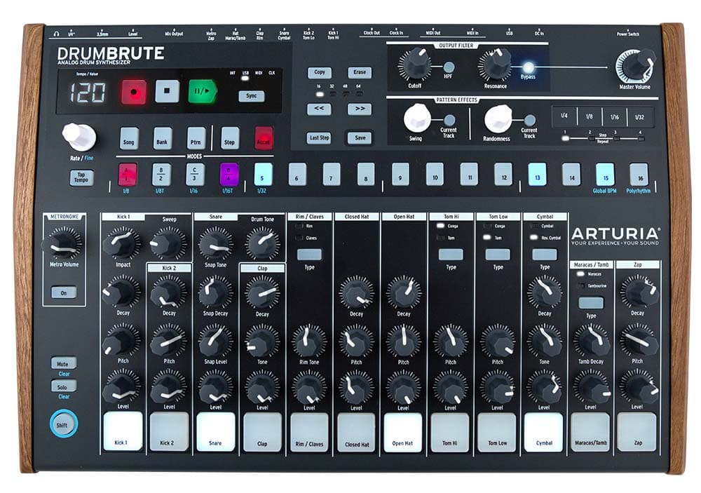 ARTURIA DrumBrute Analog Drum Machine Beats