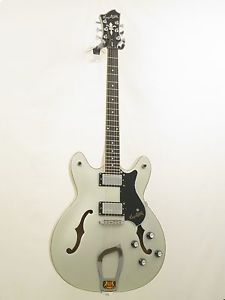 Hagstrom VIKR-STS - Viking Rex Tone in Sterling Silver Finish Electric Guitar