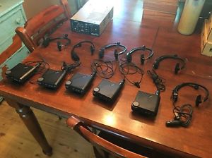 Telex Lot 5 TR200 Belt packs, 6 PH-8 Headsets, 1 Audiocom IC-4M. Guaranteed!!!