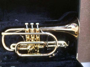 Kornet Kornette Yamaha NEO YCR 8335 G Lacquer Used Case and mouthpiece (134)