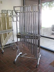 GOOD ORIGINAL J.C.DEAGAN 9190 SYMPHONIC CHIMES, ALL COMPLETE, CHROME 1.5 INCH