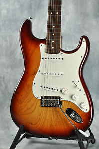 Fender American Standard Stratocaster Electric Guitar (2010) Ash Sienna Sunburst