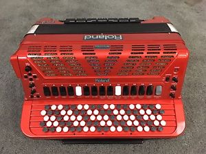 Roland FR-5B  Digital Chromatic Button Accordion - Roland FBC-7 Foot Controller