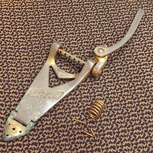 VINTAGE GOLD BIGSBY GRETSCH White Falcon Tailpiece V Cutout Parts Restore USA US