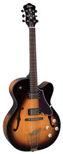 Hofner HCT Jazz Guitar - Double Pickup - Sunburst