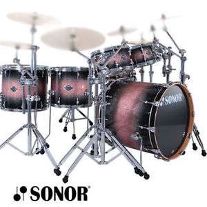 7, Yes, 7 Piece Sonor Select Force Maple Brown Galaxy Sparkle Drum Set! 8" Added