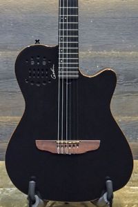 2010 Godin Multiac ACS-SA Slim Black Synth Access Cl. Guitar w/ Bag - #11183109