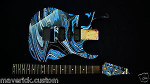 Ibanez RG570 Blue Swirl BMC Body and Neck No Jem DNA
