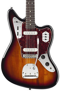 Fender Squier Vintage Modificado Jaguar Guitarra Eléctrica, 3 Tonos Sunburst