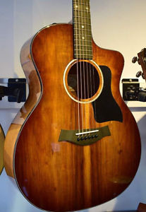 Zager EZ-Play Modified Taylor 224CE Deluxe Koa Acoustic Electric Guitar