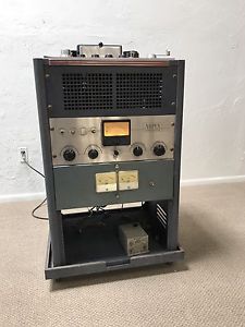 Vintage Ampex 351 Reel to Reel Tape Recorder & Tube Preamp in Rack GE Power Amp