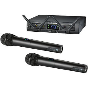 Audio Technica Dual Handheld Digital WIreless Microphone System 10 PRO ATW-1322