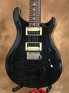 Paul Reed Smith PRS SE Custom 24 Floyd Electric Guitar Grey Black Gig Bag Mint