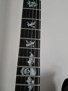 Schecter Synyster Gates Custom-S Left Handed Black w Silver + Sustainiac LH
