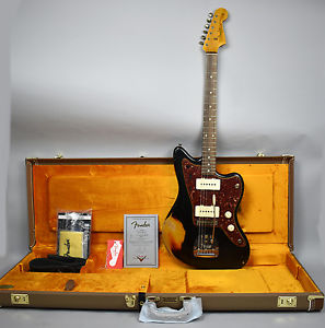2013 Fender '62 Reissue Custom Shop Jazzmaster Black Finish Relic w/OHSC