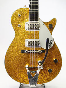 Gretsch Sparkle Jet G6129TAU Gold Filter'Tron Electric Guitar 2010 Made in Japan