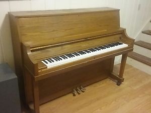Yamaha stand up piano oak used  mint condition