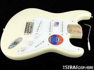 LOADED Fender American ERIC CLAPTON Strat BODY Stratocaster Olympic White SALE!
