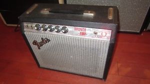 Vintage 1968 Fender Bronco Small Combo Guitar Amplifier Silverface Full Service