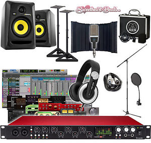 Recording Bundle - Focusrite Scarlett 18i20 Studio Package KRK AKG Pro Tools